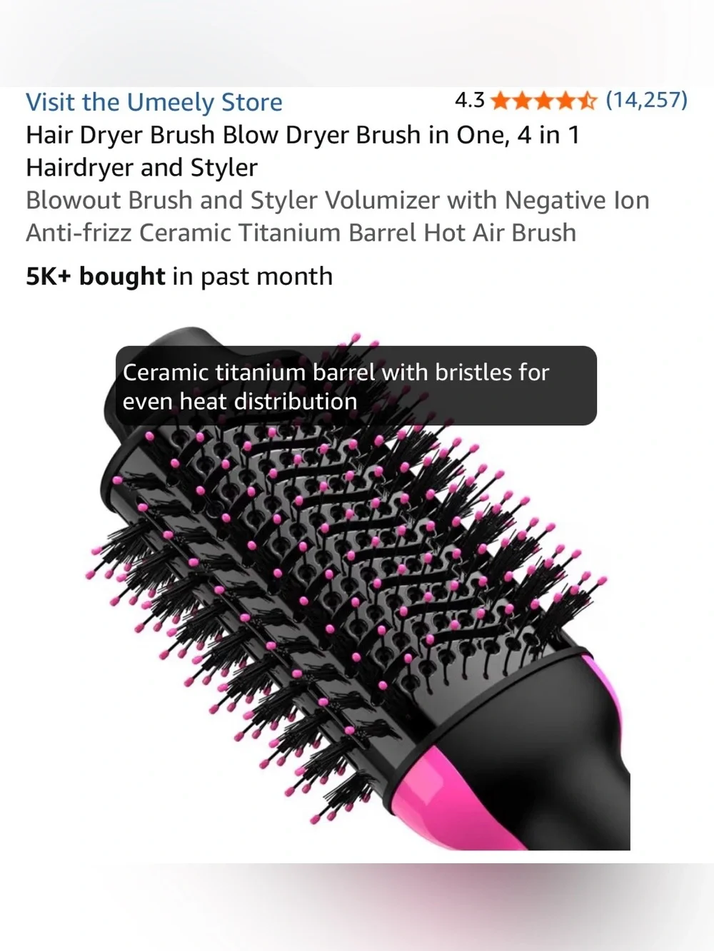 Umeely hair dryer